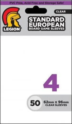 Board Game Sleeve 4: Standard European Card Sleeves (50)