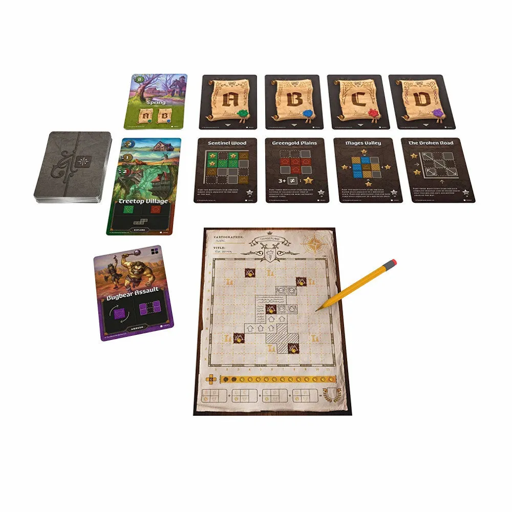 Cartographers: A Roll Player Tale Strategy Board Game