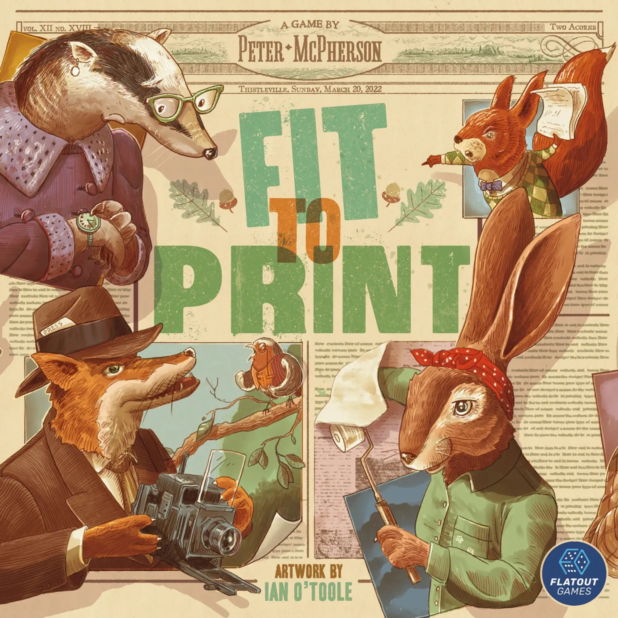 Fit to Print Deluxe Edition Board Game by Alderac Entertainment Group