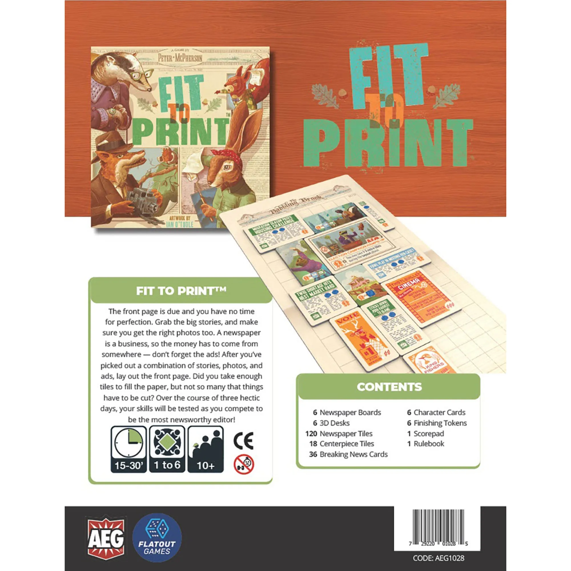 Fit to Print Deluxe Edition Board Game by Alderac Entertainment Group