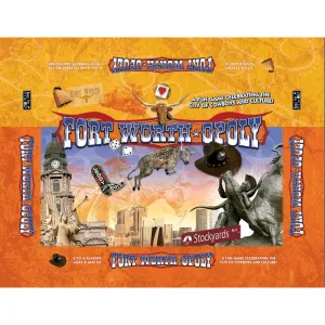 Fort Worth-Opoly City Adventure Board Game for Ages 8 