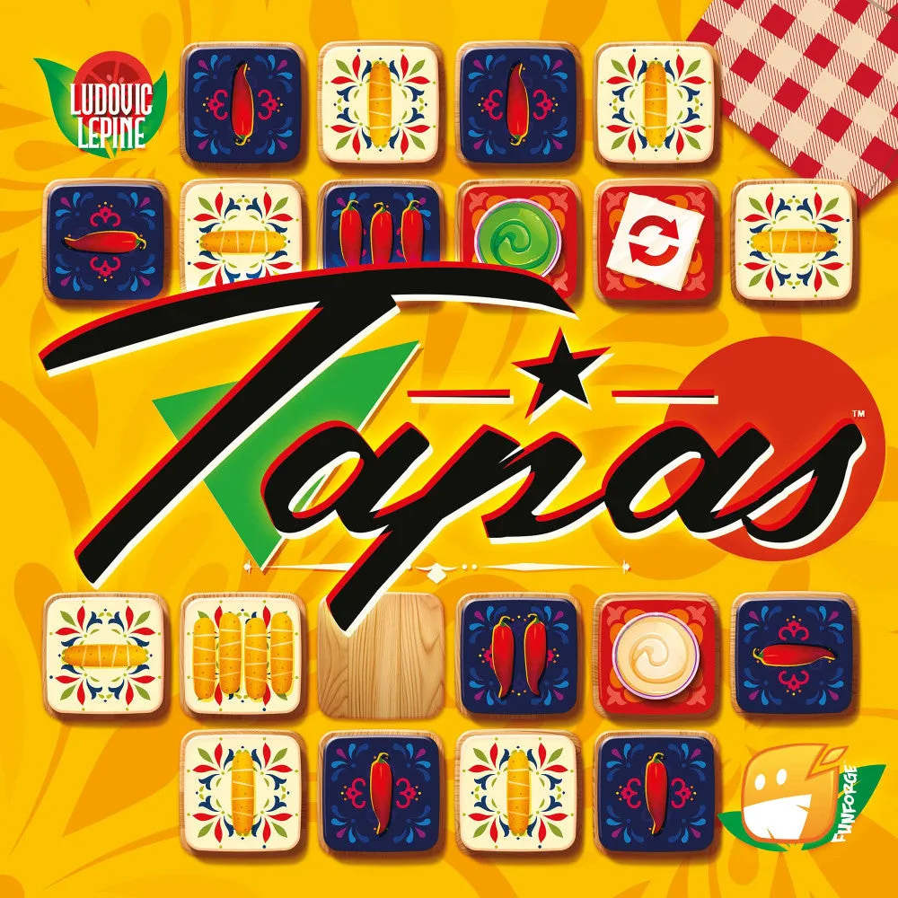 Funforge Tapas Tile Laying Board Game - Strategic Duel for Ages 8 
