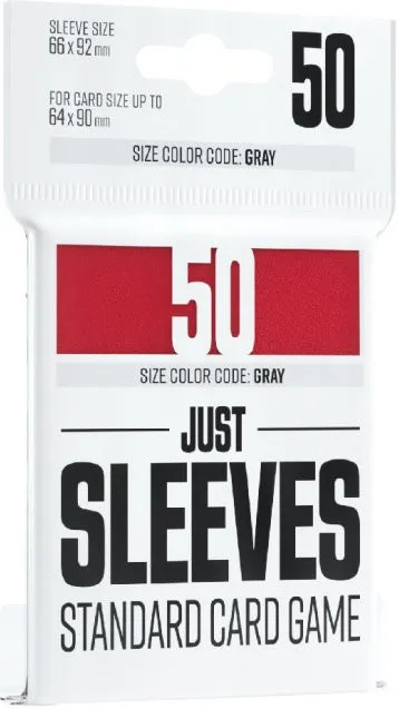 Gamegenic Just Sleeves Standard Card Game Red