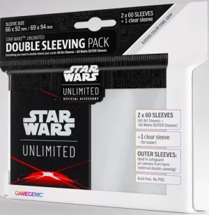 Gamegenic Star Wars Unlimited Art Sleeves Double Sleeving Pack Space Red