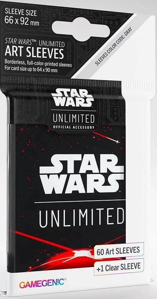 Gamegenic Star Wars Unlimited Art Sleeves Space Red