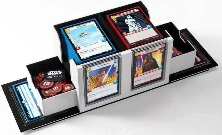 Gamegenic Star Wars Unlimited Double Deck Pod White / Black