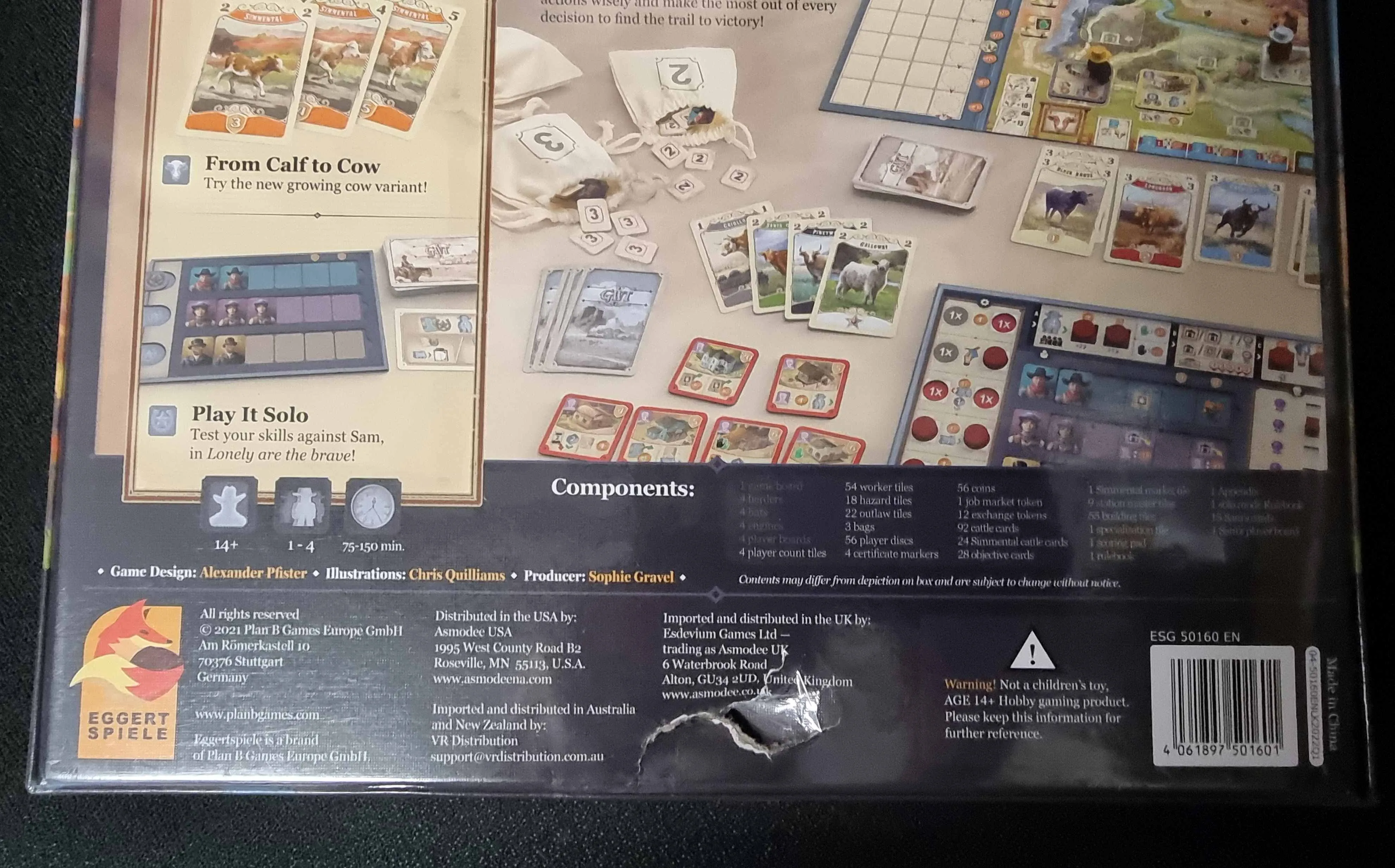Great Western Trail - damaged box