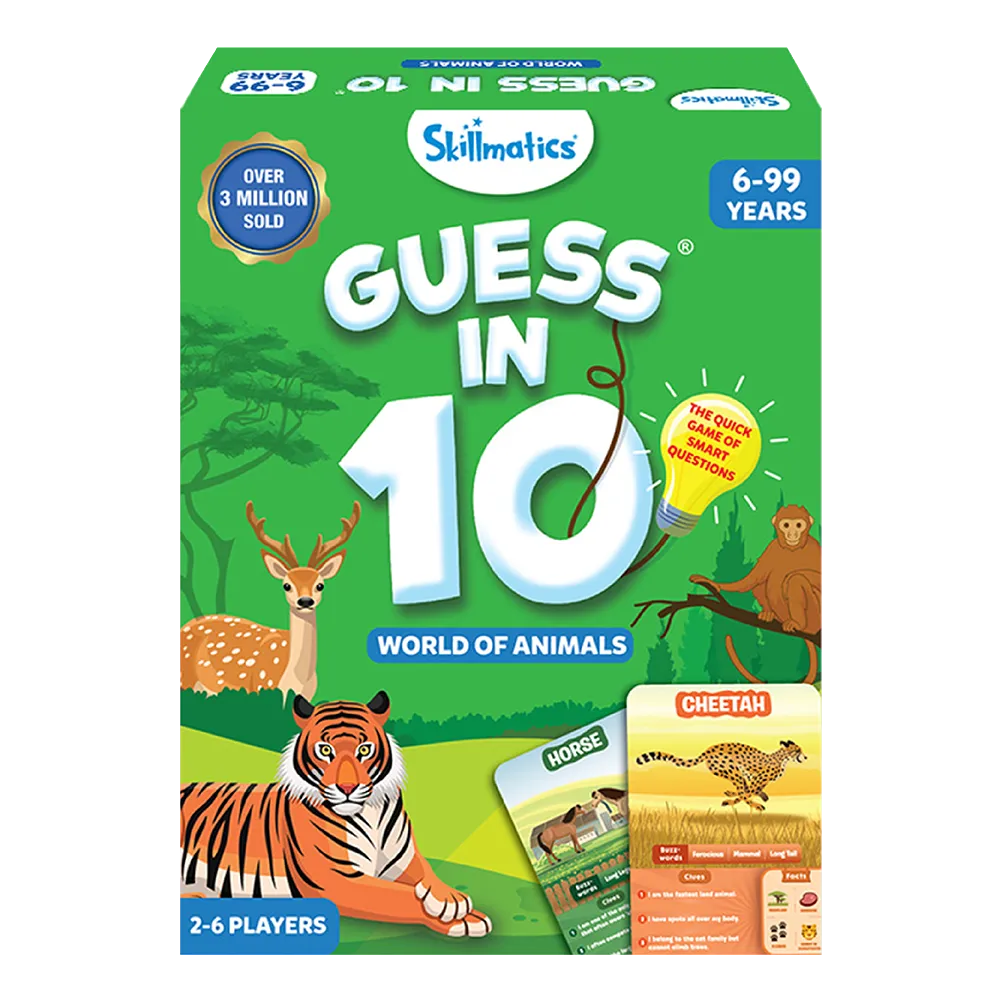Guess in 10 World of Animals Educational Card Game