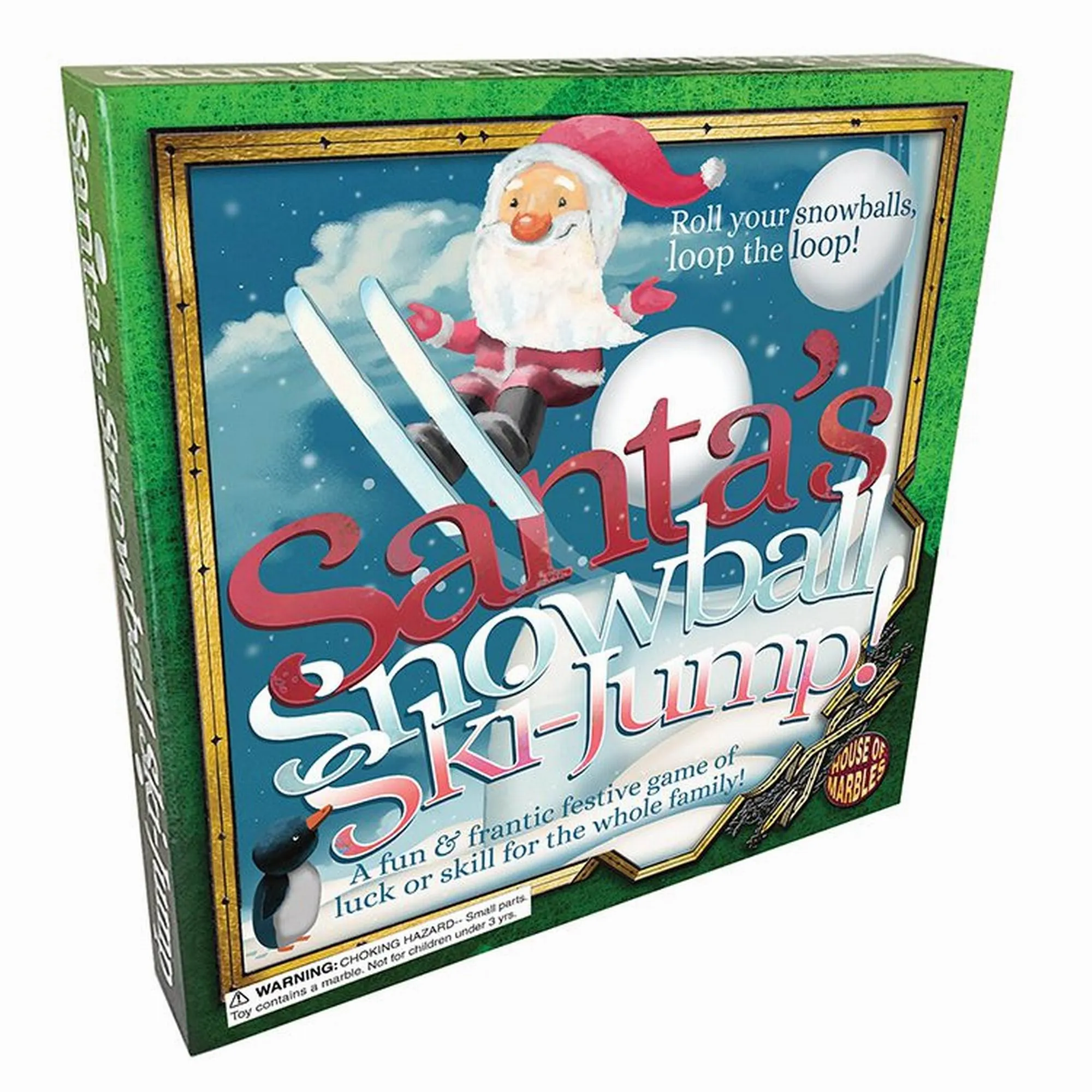 House of Marbles Santa’s Snowball Ski-Jump Game