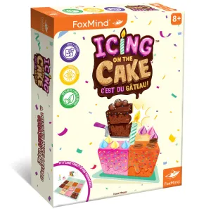 Icing On The Cake Strategy Game by FoxMind, Family Food-Themed Game for Ages 8 