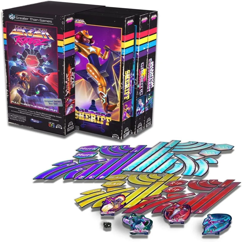 Lazer Ryderz 80's Retro Style Strategy Board Game