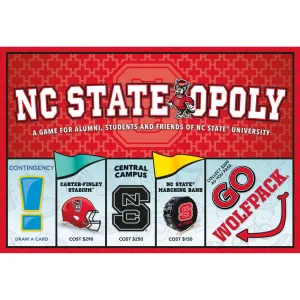 NC State-Opoly University Themed Board Game for Ages 8 