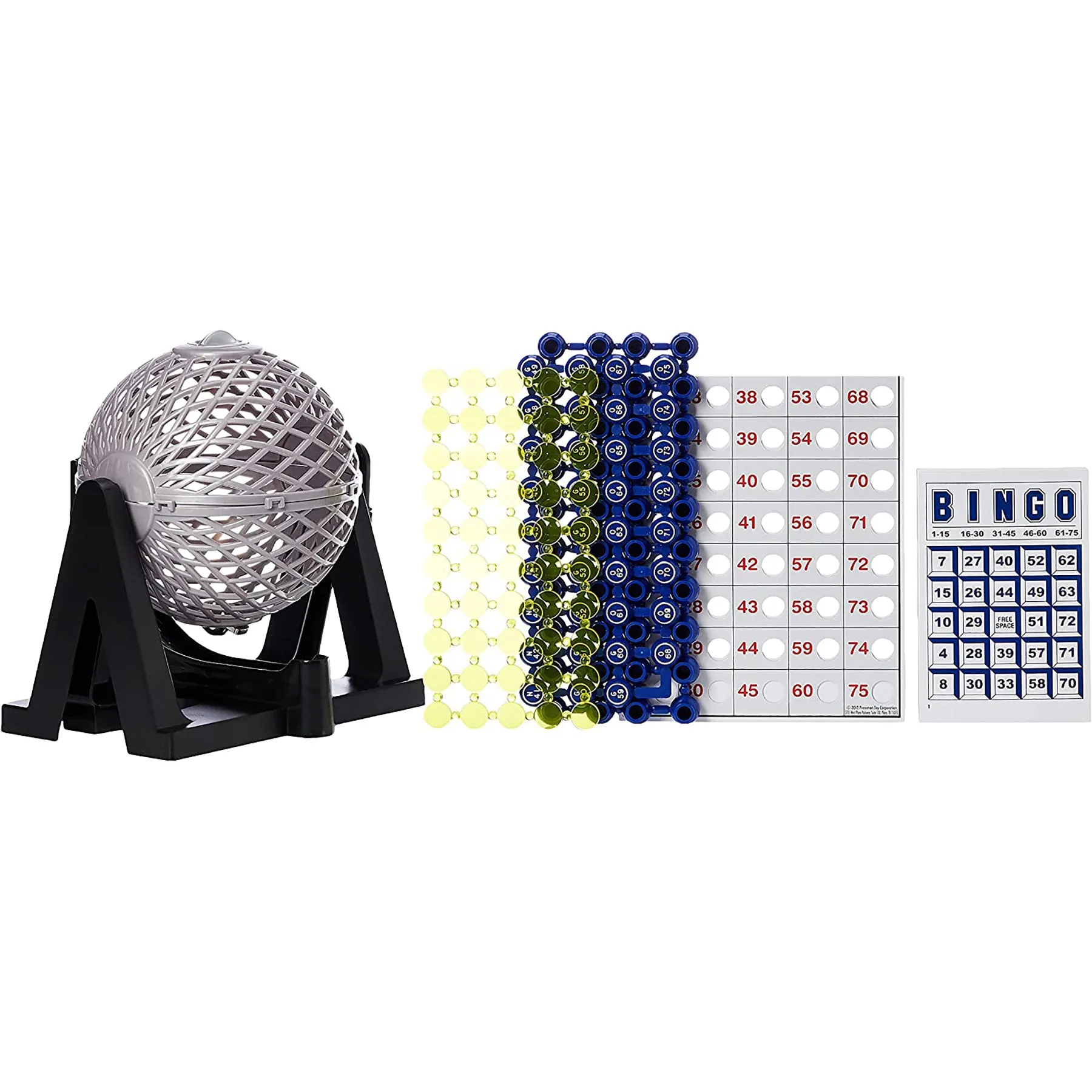 Pressman Deluxe Cage Bingo Family Game Set