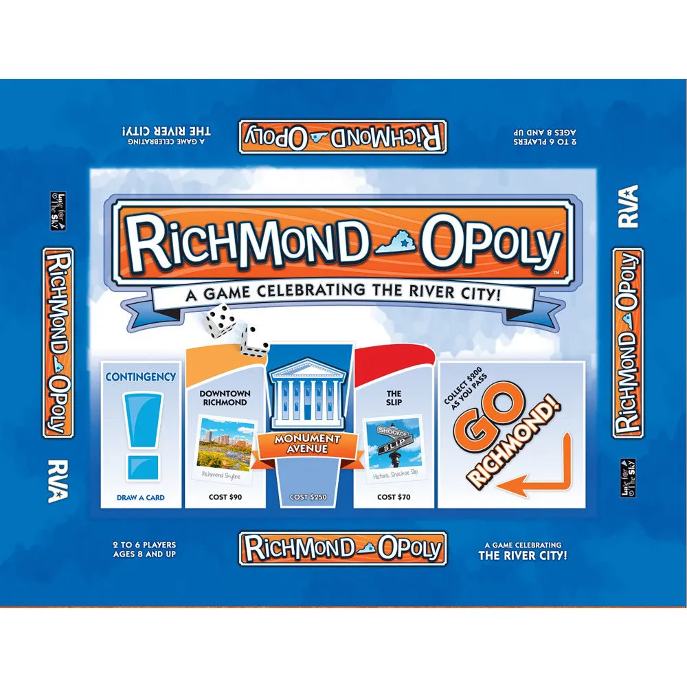 Richmond-Opoly City Adventure Board Game for Ages 8 
