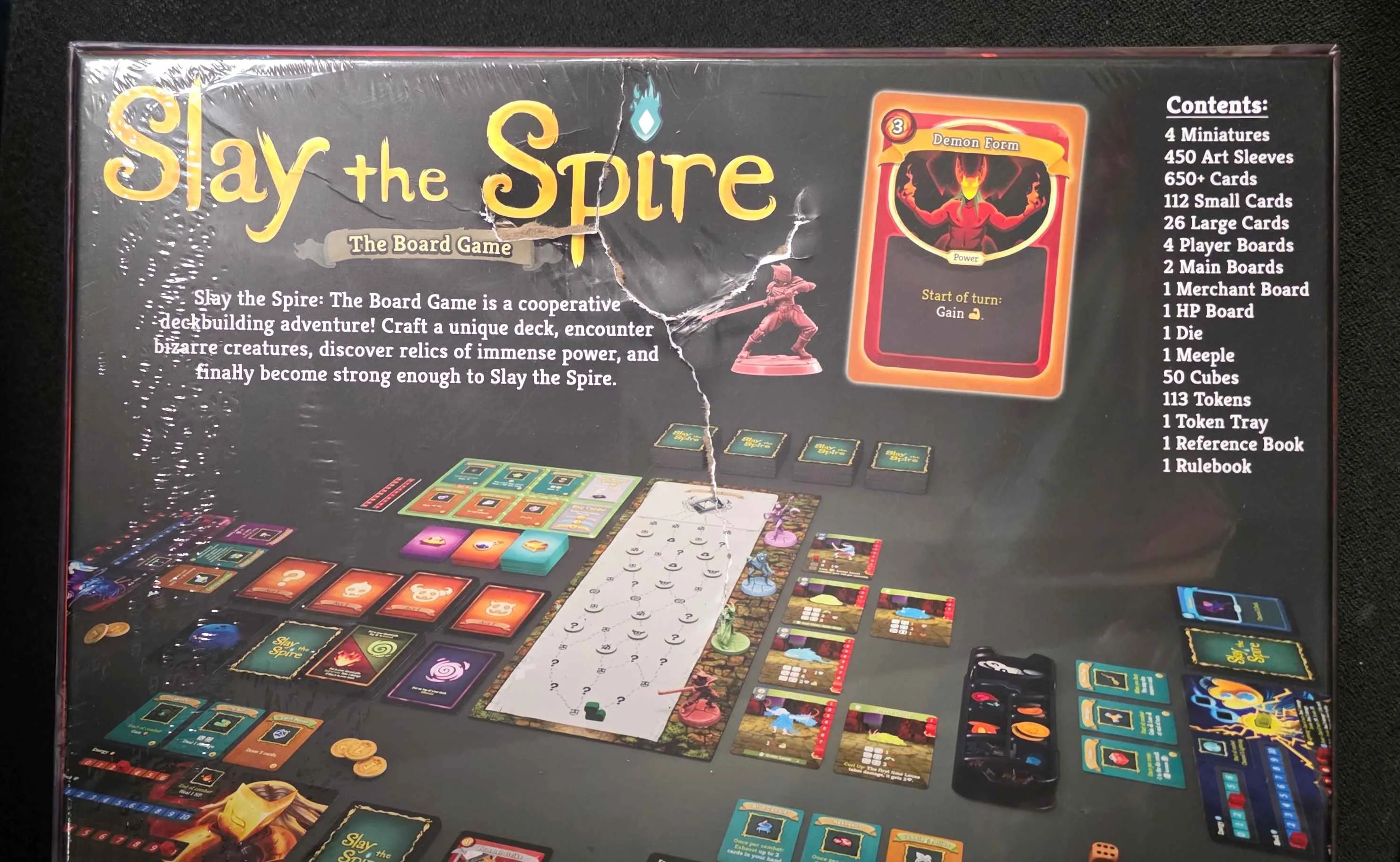 Slay the Spire The Board Game - damaged box