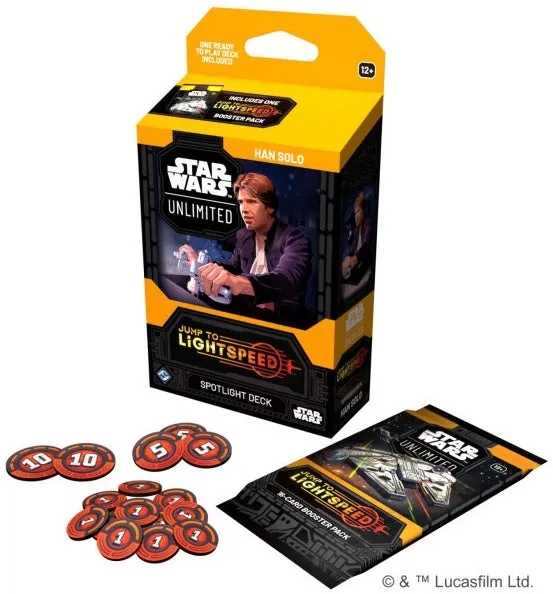 Star Wars Unlimited Jump to Lightspeed Spotlight Deck Han Solo