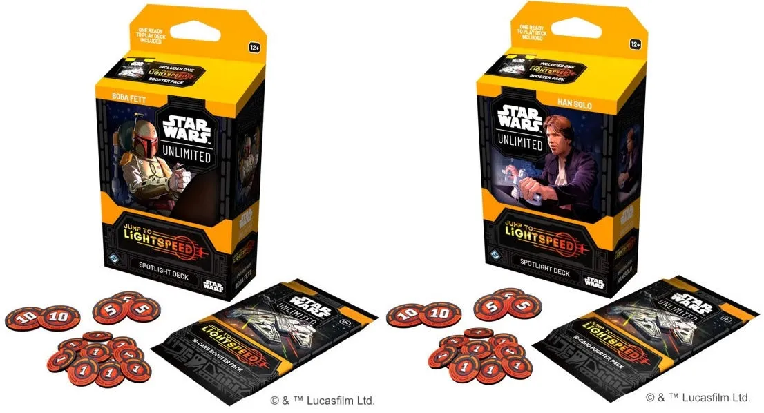 Star Wars Unlimited Jump to Lightspeed Spotlight Deck Set of 2