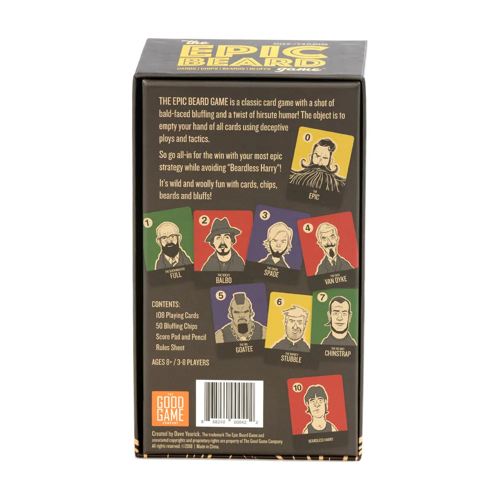 The Epic Beard Game Family Bluffing Card Game