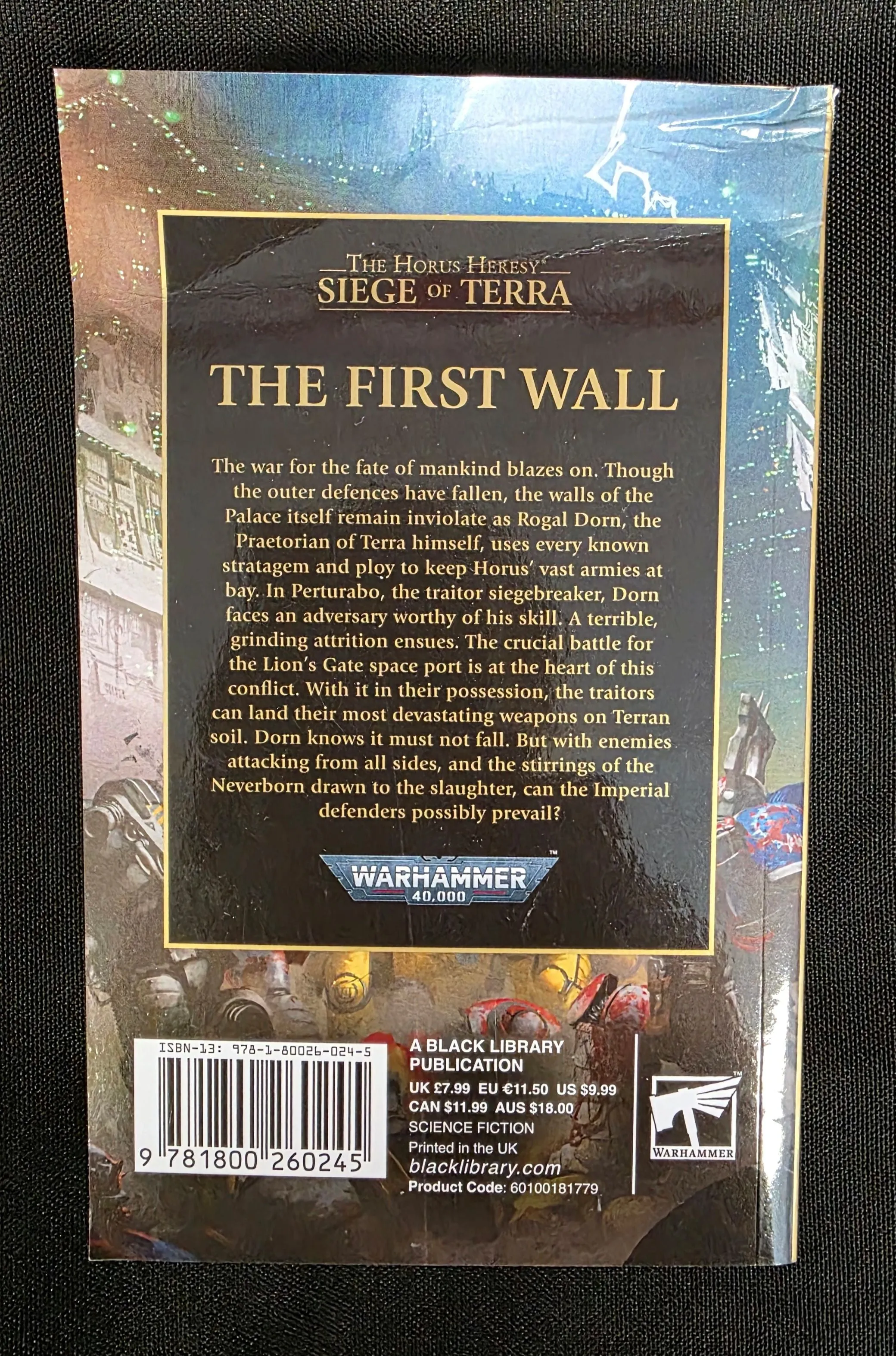 The First Wall (Paperback) The Horus Heresy: Siege of Terra Book 3 - damaged