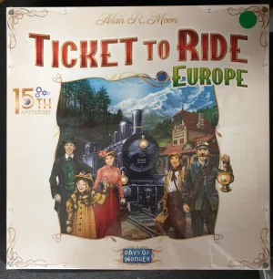 Ticket to Ride Europe  15th Anniversary - damaged box