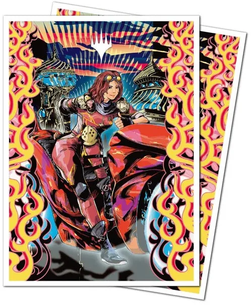 Ultra Pro Aetherdrift Chandra, Spark Hunter 105ct APEX Deck Protector Sleeves for Magic: The Gathering