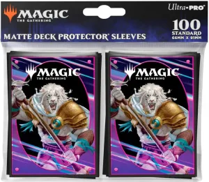 Ultra Pro Foundations Ajani 100ct Deck Protector Sleeves Light for Magic: The Gathering