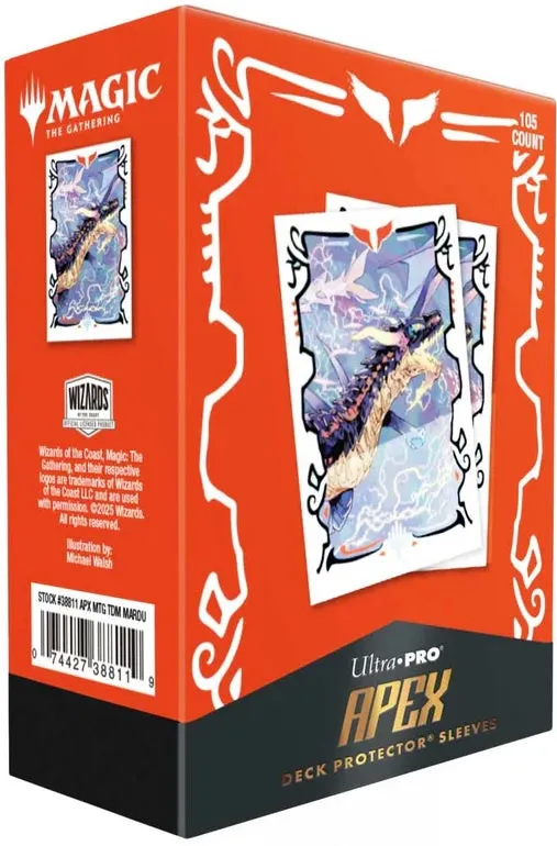 Ultra Pro Tarkir Dragonstorm Neriv, Heart of the Storm 105ct APEX Deck Protector Sleeves for Magic: The Gathering