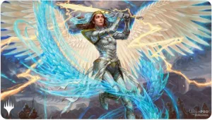 Ultra Pro Tarkir Dragonstorm Playmat: Elspeth, Storm Slayer Playmat for Magic: The Gathering