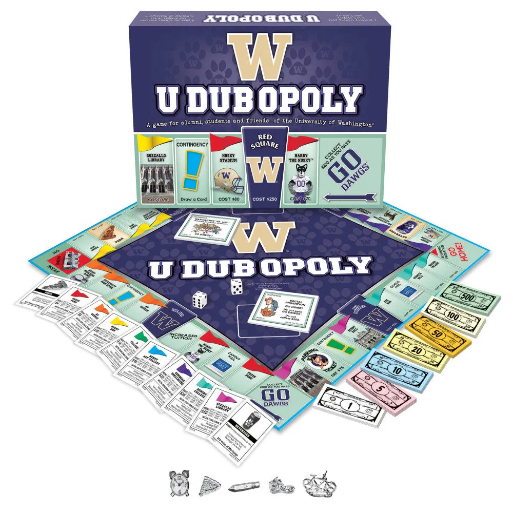 University of Washington UDUBOPOLY Board Game
